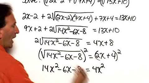 Bittinger Elementary and Intermediate Algebra 7e Chapter Test Prep Ch. 10 Ex. 31