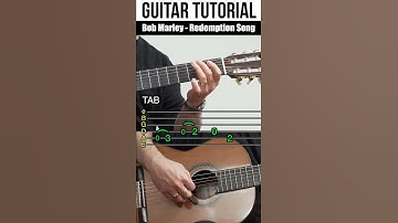 Thumbnail of Bob Marley - Redemption Song | Guitar Tutorial (TAB) #shorts