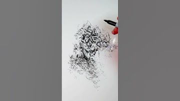 Beast Unleashed: Time-Lapse of Monster Creation with Sumi Ink