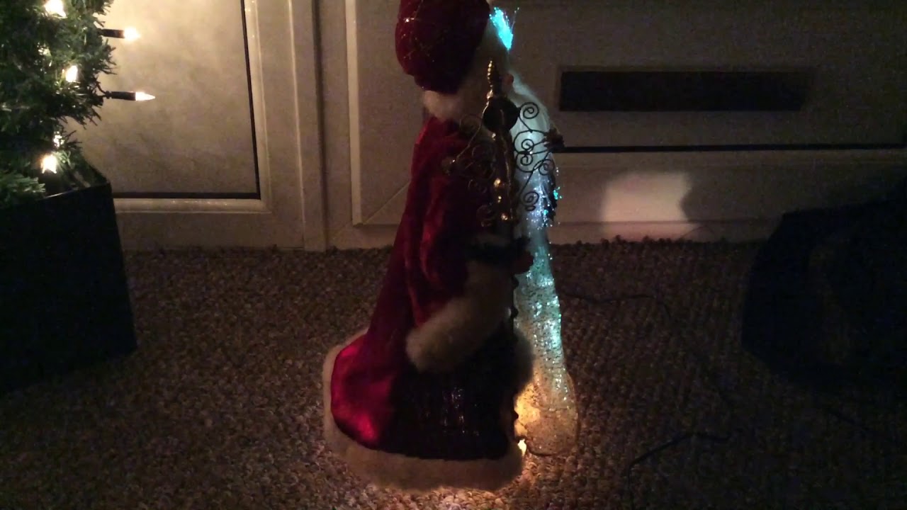 Rotating fibre optic Santa YouTube