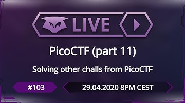 #103: PicoCTF (Part 11)