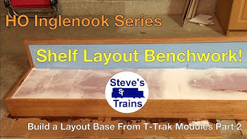 Tulsa Spur Part 3: Building shelf layout benchwork