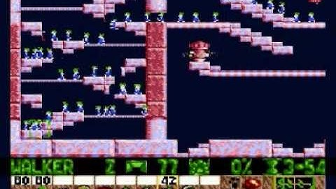 Lemmings Genesis/Mega Drive Walkthrough: Fun Level 14