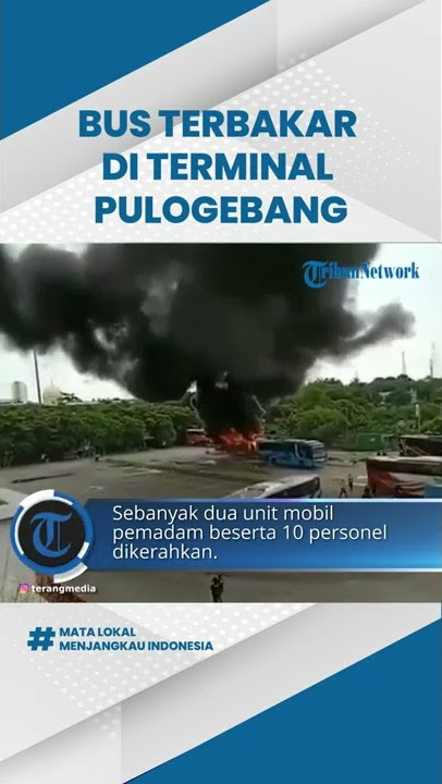 Sebuah Bus AKAP Tiba-tiba Terbakar di Terminal Pulogebang, Padahal Mesin dalam Keadaan Mati