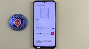 How to change size, transparency Accessibility button on Vivo Y16 Android 12