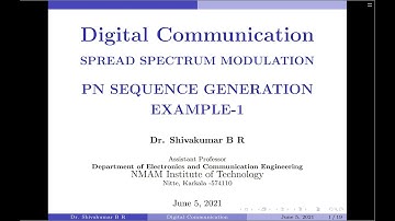 PN Sequence Generation: Example 1
