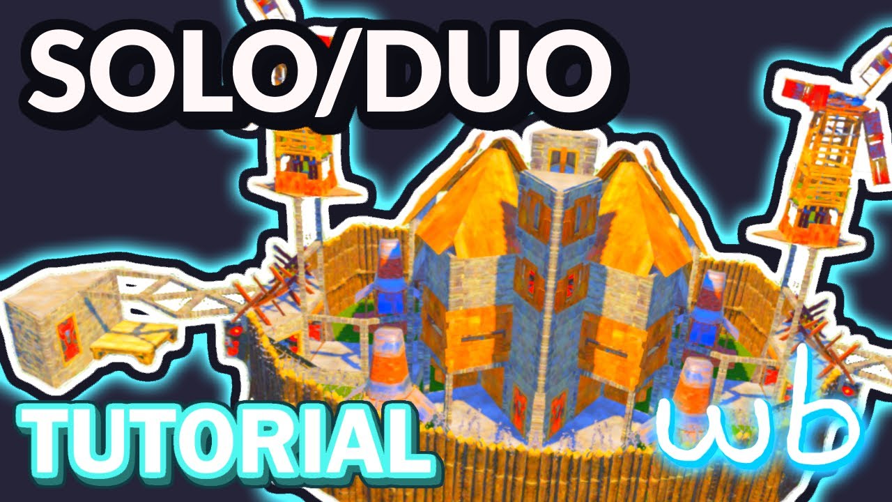 New 1x2 Solo/Duo Base Full Tutorial / bunker + peeks - YouTube