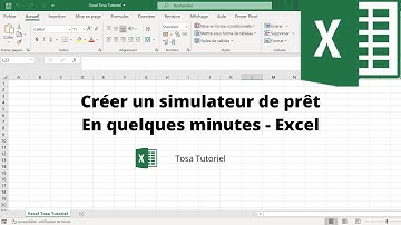 Créer un simulateur de prêt en quelques minutes avec Excel 2020 - Excel - TOSA 2019