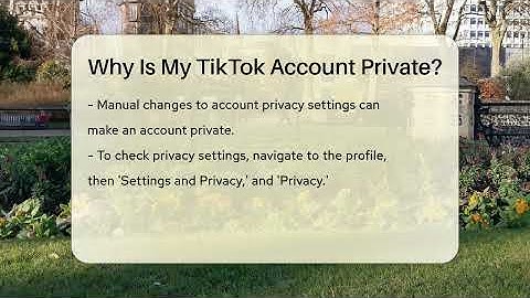 Why Is My TikTok Account Private? - Everyday-Networking
