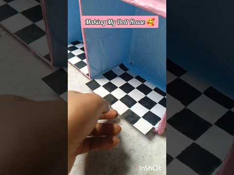 Making Doll House Diy Craft Doll House Barbie Shorts Youtubeshorts Viralshorts Trending 