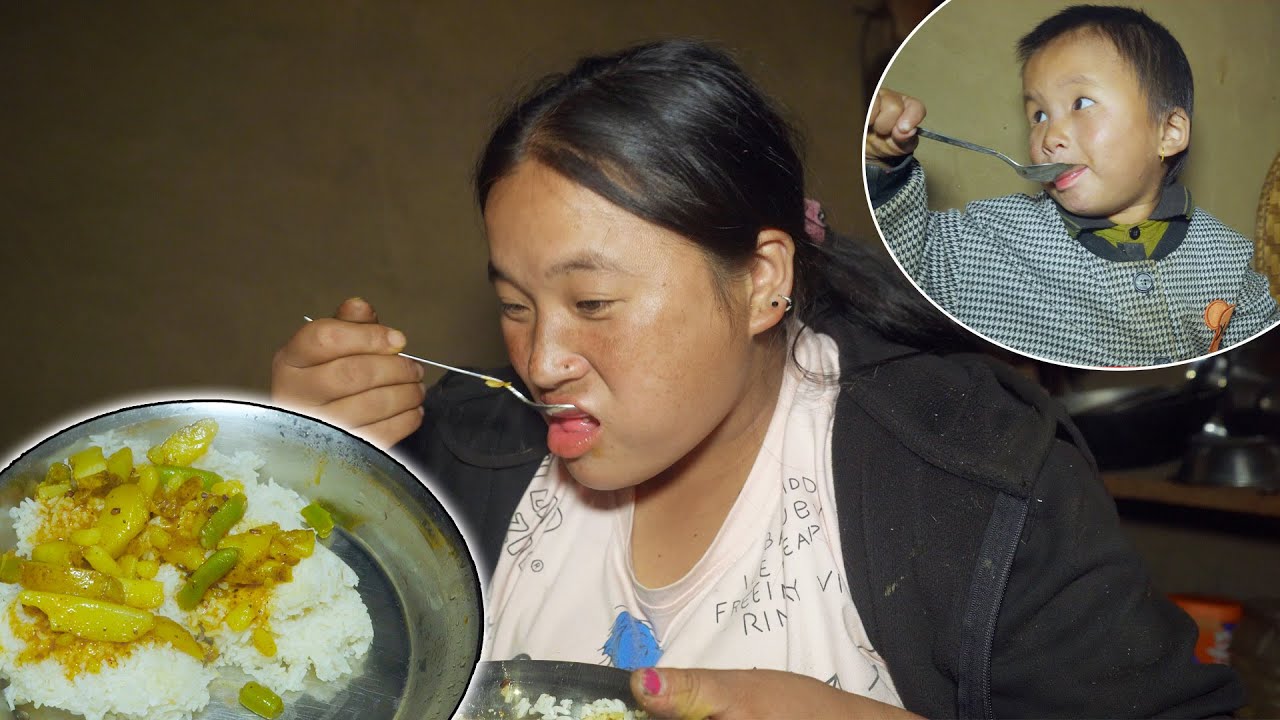 Закусываем подливкой из картофеля и бобов II. Время ужина Джины и Джонсона в AloneAdhirajnepal