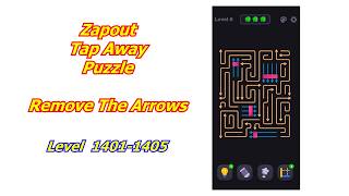 Zapout: Tap Away Puzzle तीरों को हटाएँ लेवल 1401-1405 screenshot 2