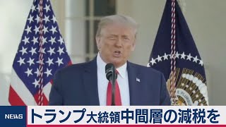 アメリカ大統領 景気回復に減税（2020年10月15日）