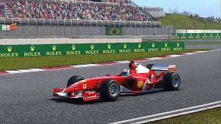 Ferrari f2004 qualifying pole lap ...