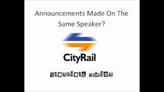 Confusing Glenfield Cityrail Announcements