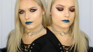 Smouldering Eyes & Blue Cosmic Lips Tutorial | Jordan Bone