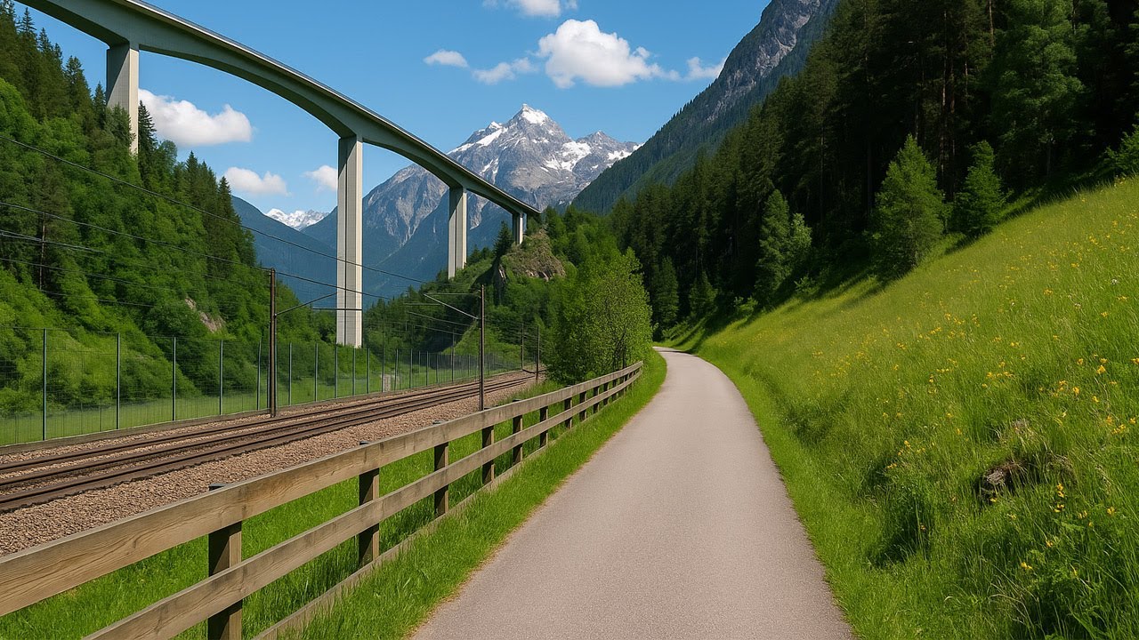 Cycling the Alps in 4K | Stunning Ride from Sterzing to Brenner on Historic Railway Path