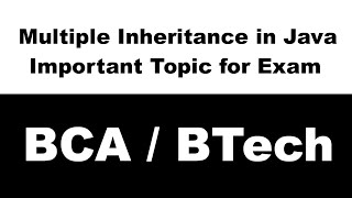[Multiple Inheritance in Java Using Interface] [The Multiple Inheritance not Possible in Java by]