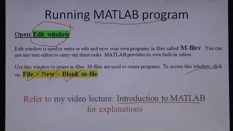 MATLAB simple programs