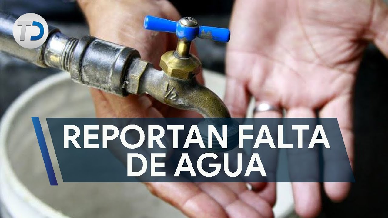 Reportan falta de agua en viviendas - YouTube