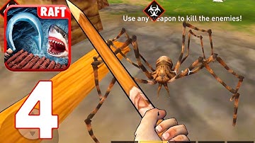 Ocean Nomad - Raft Survival - Walkthrough Gameplay Part 4 - NEW Survival Update (Android Ios)