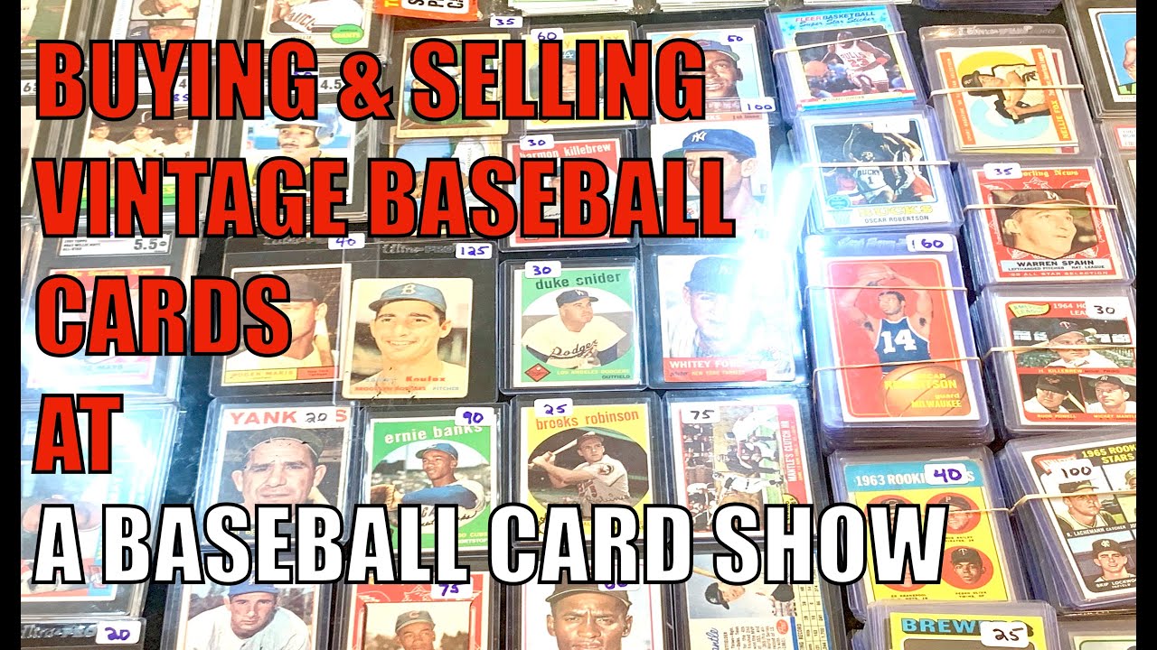 Buying & Selling Vintage Baseball Cards at a Baseball Card Show! YouTube
