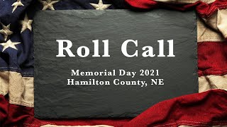 Memorial Day 2021, Hamilton County, NE