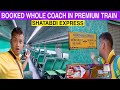 Booked whole coach in premium train  dehradun new delhi shatabdi express journey