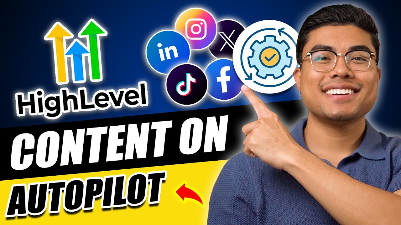 GoHighLevel social media automation tutorial thumbnail