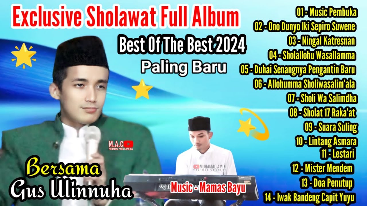Sholawat Ganteng Spesial Best Of The Best Full 2 Jam || Gus Ulin Nuha Ft Sinden Cantik & Kang Gareng