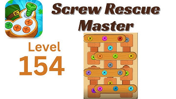 Screw Rescue Master Level 154 Walkthrough 🔩🧩 | Go Answer