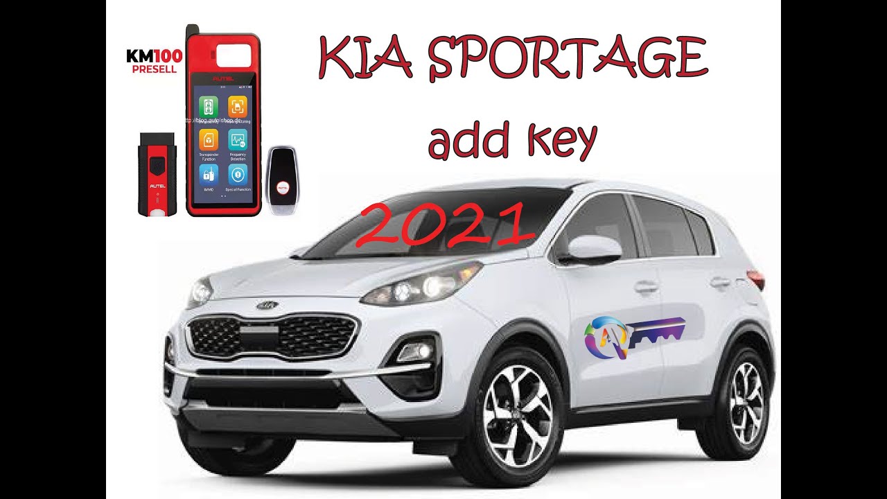 Autel KM100+Kia Sportage 2021+read pin+autel universal ikey adding👍🏻