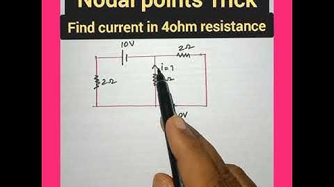 Trick-377) Nodal points Trick | Current electricity short tricks | #shorts #ytshorts