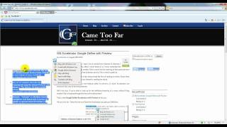 IE8 Accelerator - Google Define Preview