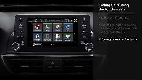 How to Make and Receive Calls with Bluetooth® HandsFreeLink®: 2018 Honda Accord Display Audio Models