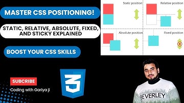 Master CSS Position Property: Static, Relative, Absolute, Fixed, and Sticky Explained! #cssposition