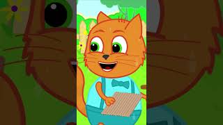 BBQ Party 🥩🥩🥩 Cats Family Cartoon for Kids #animation #cartoon #catsfamily #shorts