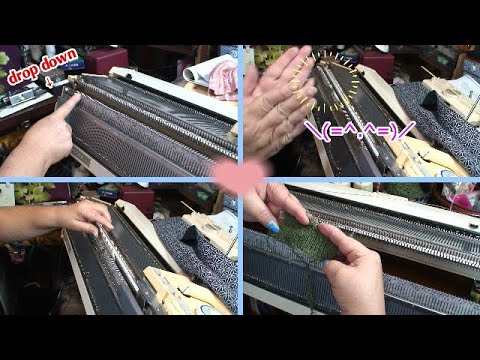 Brother KR840] Ribbon knitting machine I'm finally able to knit