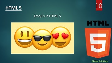 HTML 5 Emojis in Web page