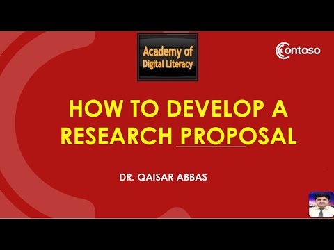 How to develop a Research Proposal - YouTube