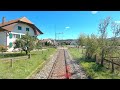 ★ 4K 🇨🇭 Kerzers - Lyss cab ride, Switzerland [09.2022] Führerstandsmitfahrt