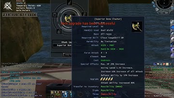 RF Online SEA Upgrading PVP Weapon Superior Bone Slasher +5