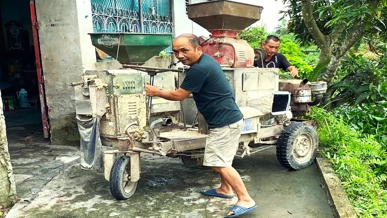 Full Restoration abandoned rusty old peeler machine // Full restore rice mill diesel engine
