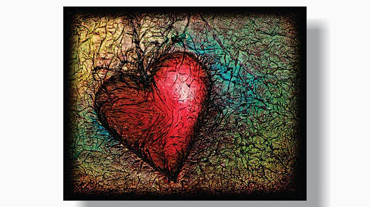How to PAINT a HEART with TISSUE PAPER TEXTURE