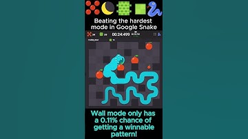 Beating the hardest mode in Google Snake! #googlesnake