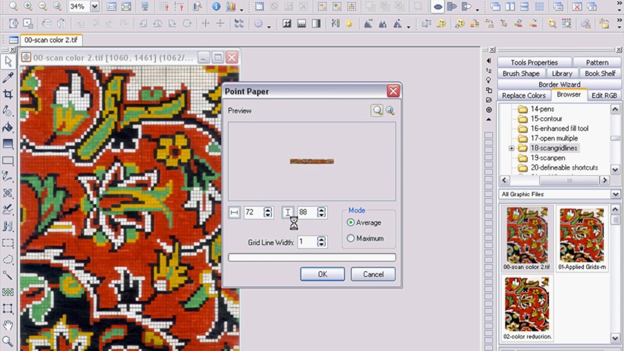 Scanned Grid Line - YouTube