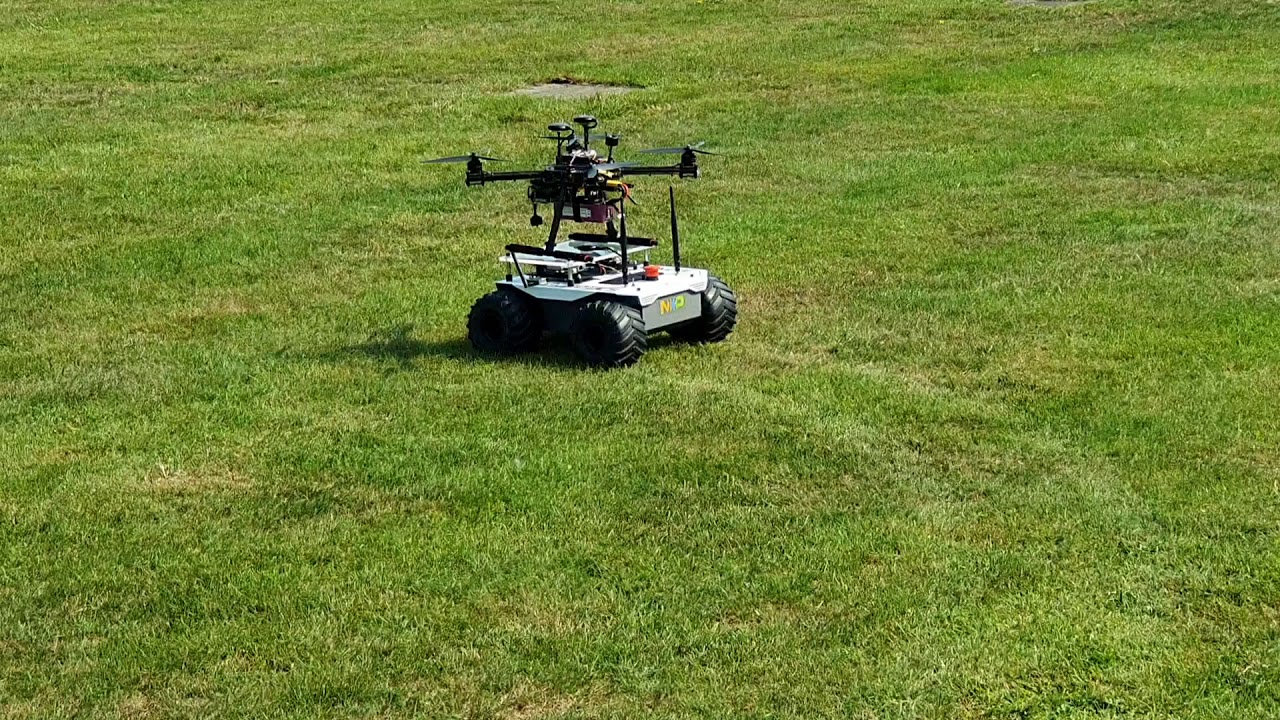 NXP drone taking off from Aion R1 rover - YouTube