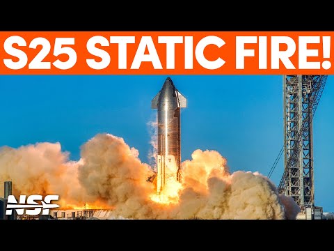 Starship 25 Six Engine Static Fire Test - SpaceX Boca Chica