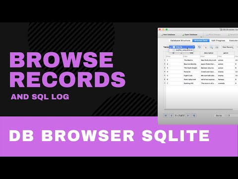 Browsing records and SQL log - DB Browser for SQLite - part 5