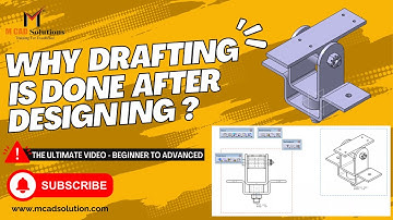 " Why Drafting Is Done After Designing? " #mcad #catia #drafting #design #3d #2d #catiatraining #cad